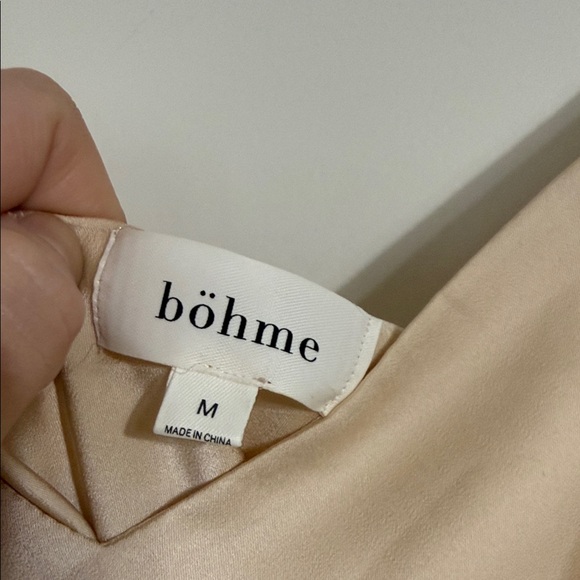 Bohme Beige Midi Slip Dress - Picture 2 of 7
